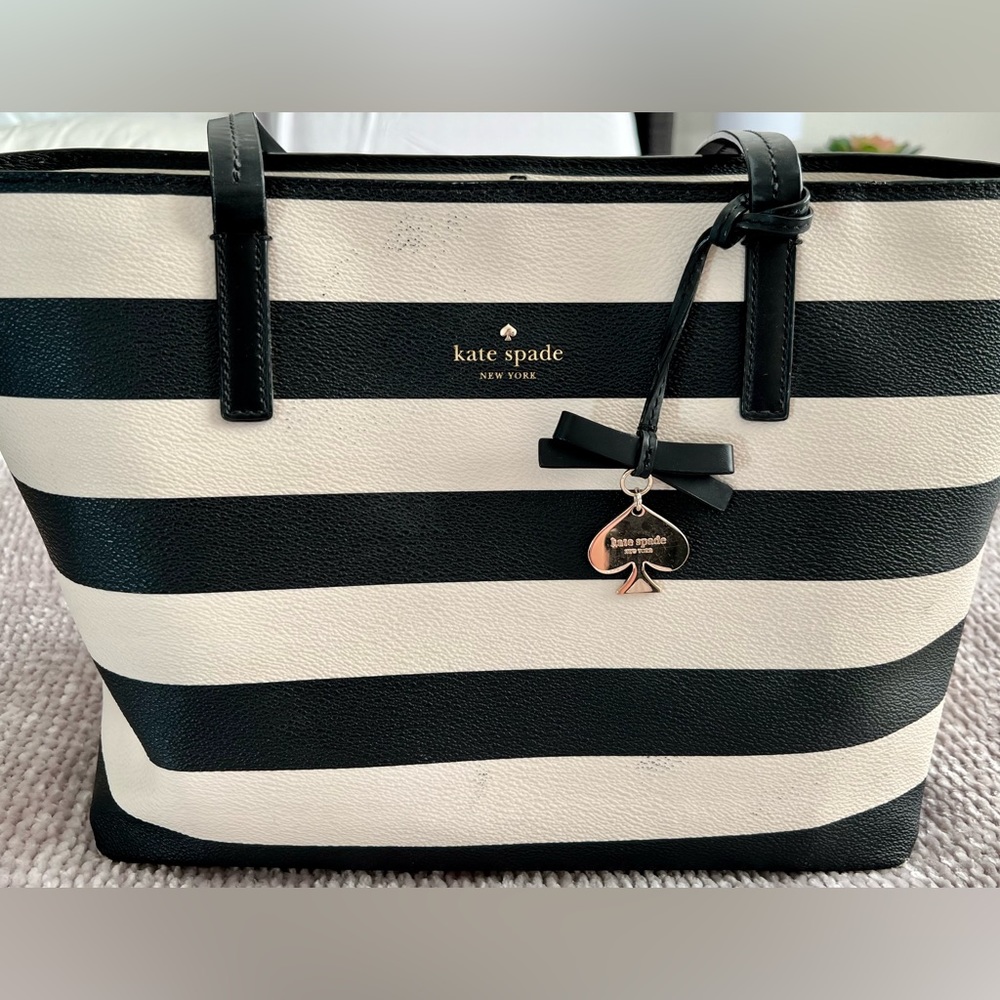 Kate Spade striped tote bag